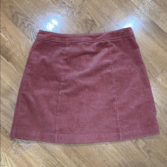 Gorgeous A-Line corduroy mini with button front - Picture 3 of 4